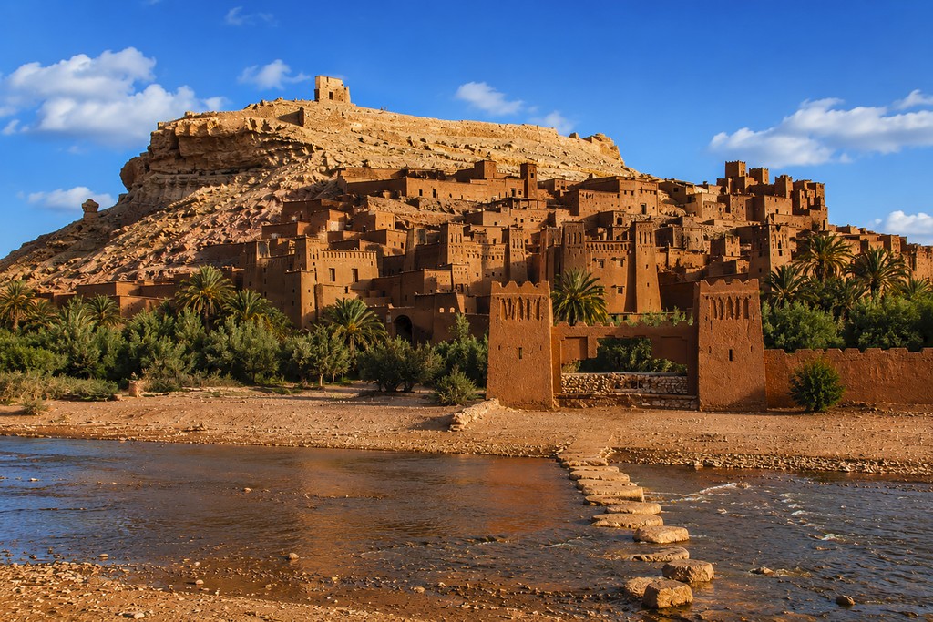 Kasbah in terra cruda nel sud del Marocco