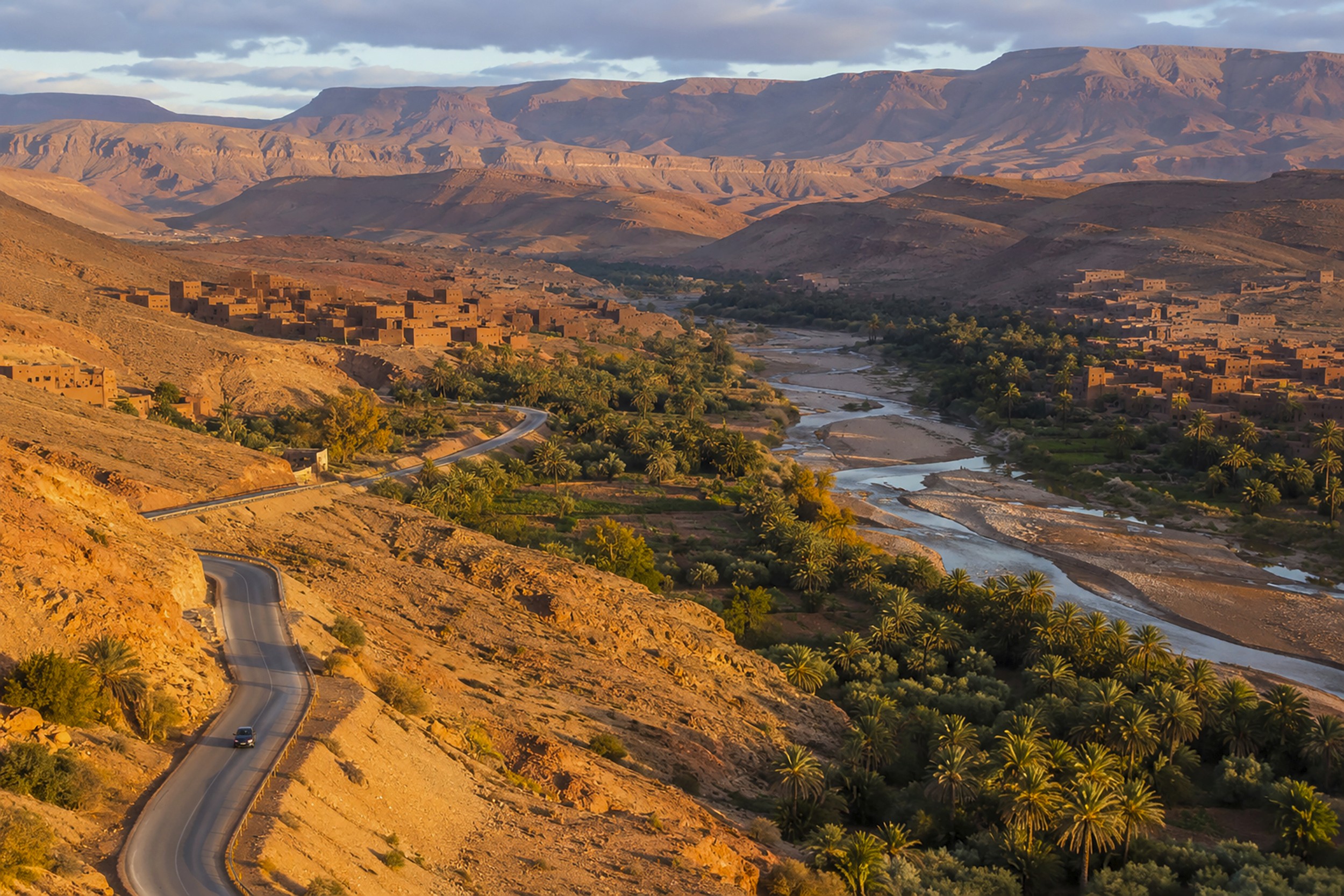 Oasi verde tra le montagne del Marocco