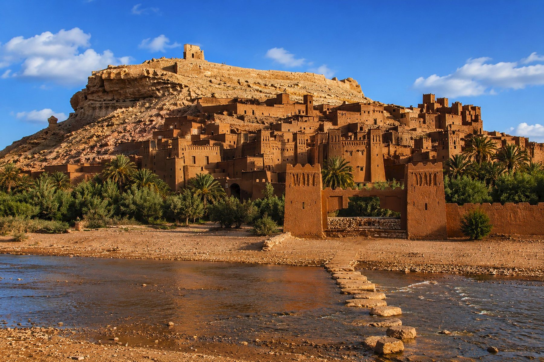 La kasbah di Ait Ben Haddou nel sud del Marocco